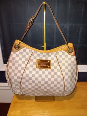 Louis Vuitton Damier Azure Suede Interior Galleria Bag